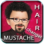 hair style &amp; mustache changer android application logo